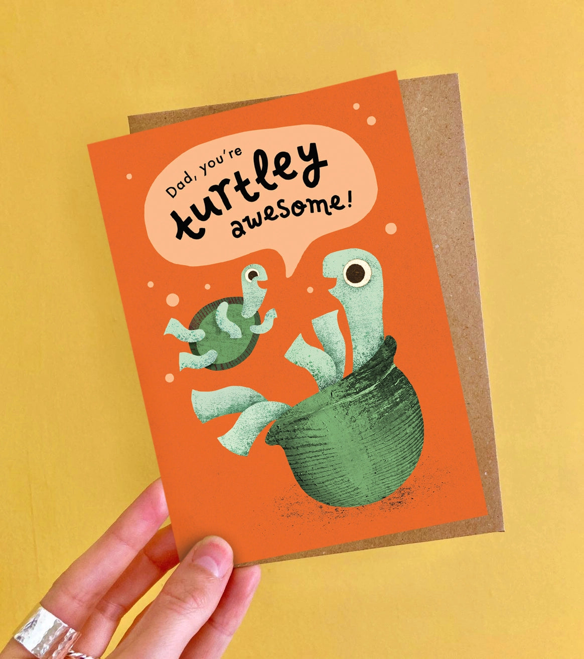 Turtley Awesome Father's Day Card | Funny Dad Greeting Card