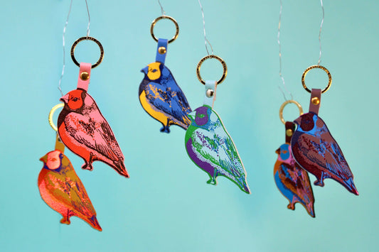 Finch Bird Key Fob