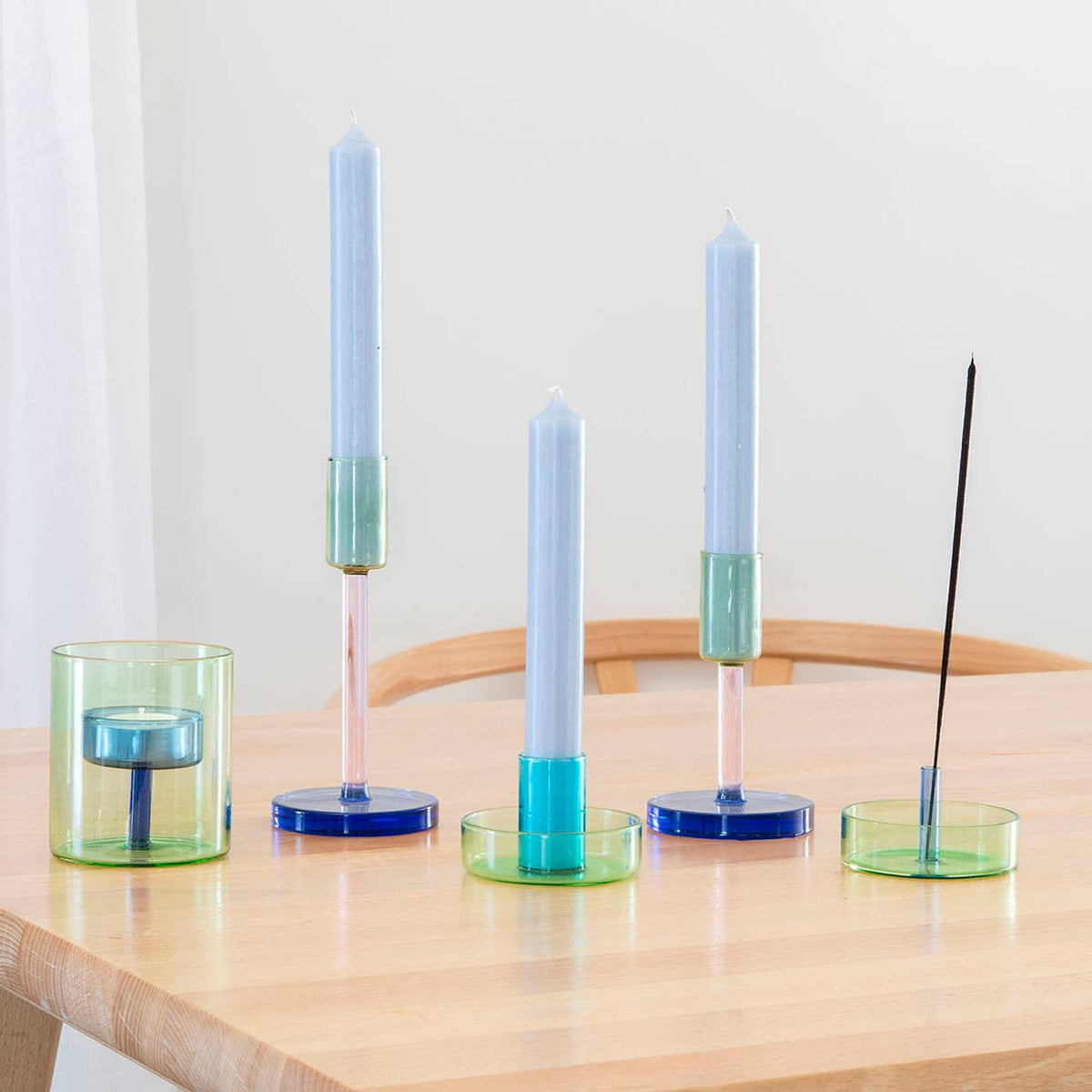 Duo Tone Glass Incense Holder | Borosilicate