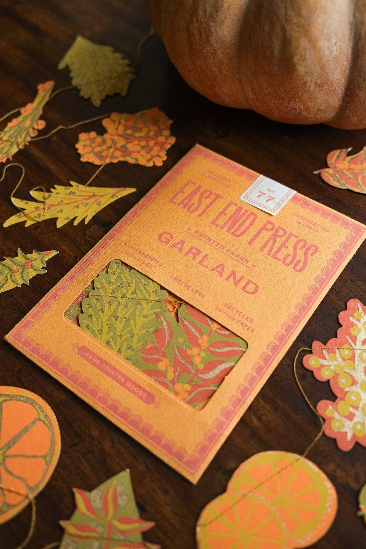 Sustainably made autumn garland by Jaipur artisans