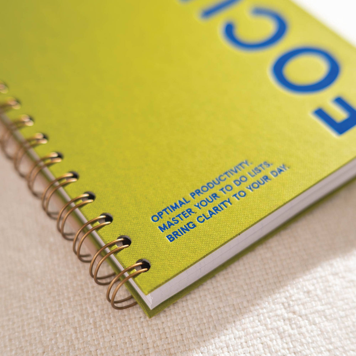 A5 hardback undated planner in earthy matcha green