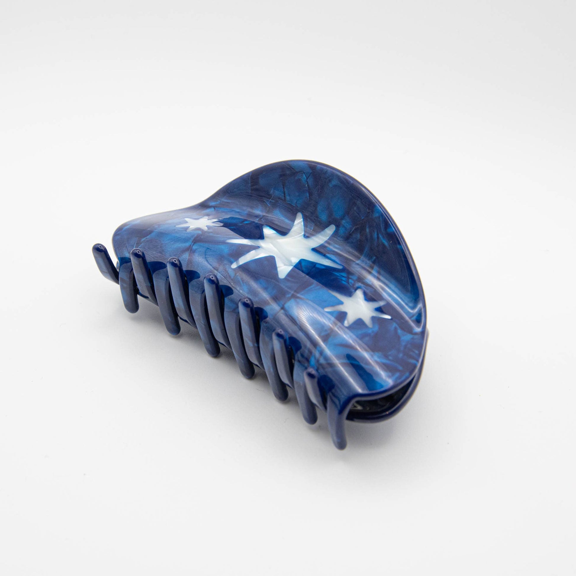 Pepper You Hand Drawn Star Medium Hair Claw Clip, 9.5cm, for secure hold.