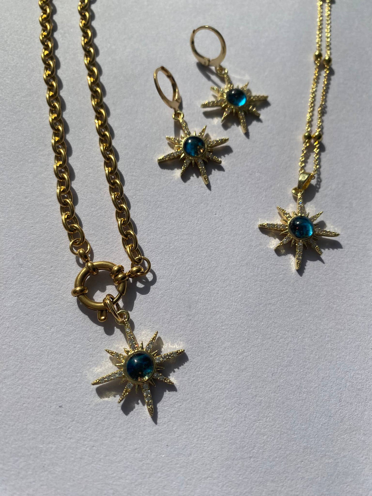 Sustainably sourced eco-friendly gift box packaging with gold star necklace