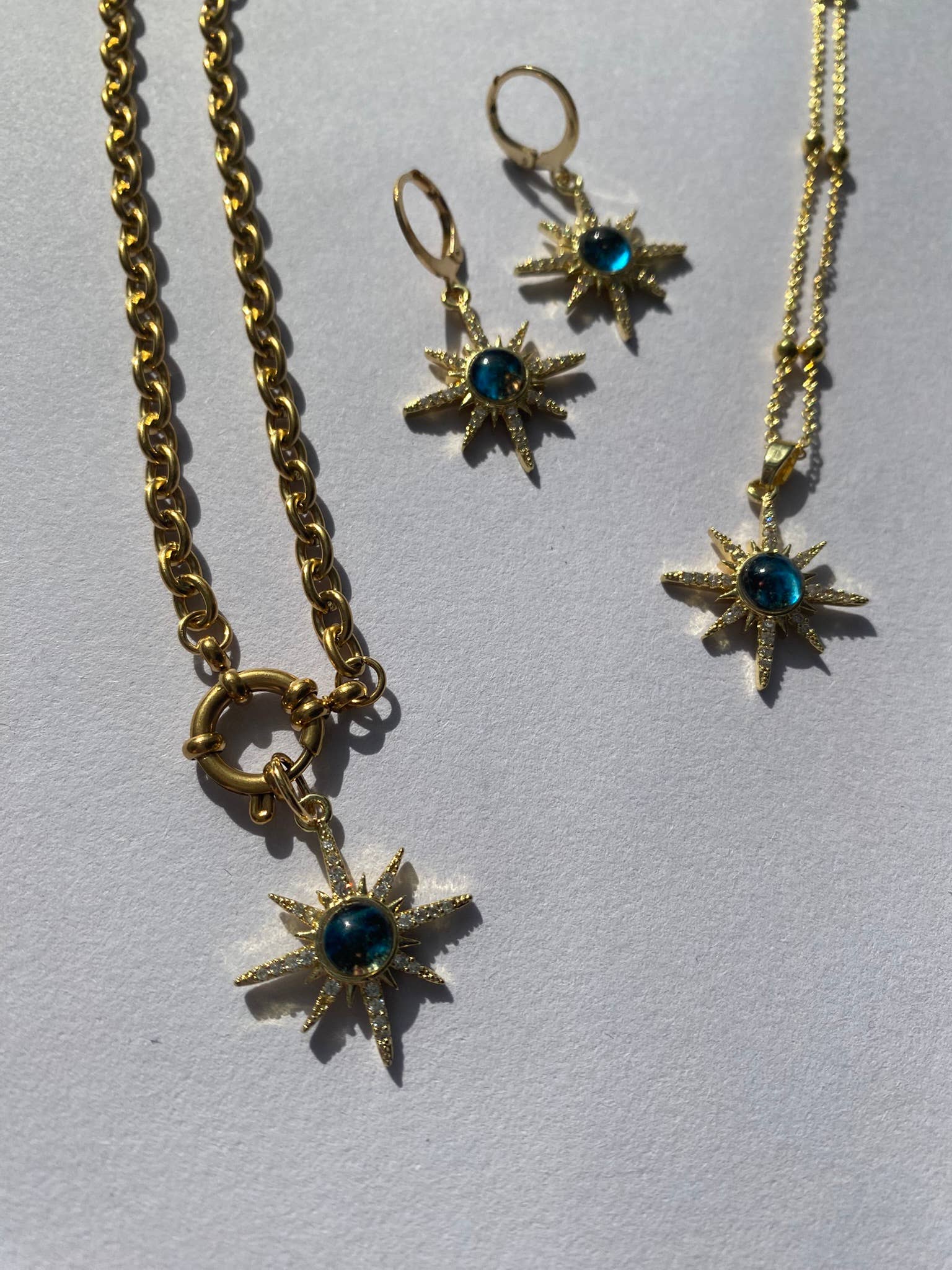 Sustainably sourced eco-friendly gift box packaging with gold star necklace