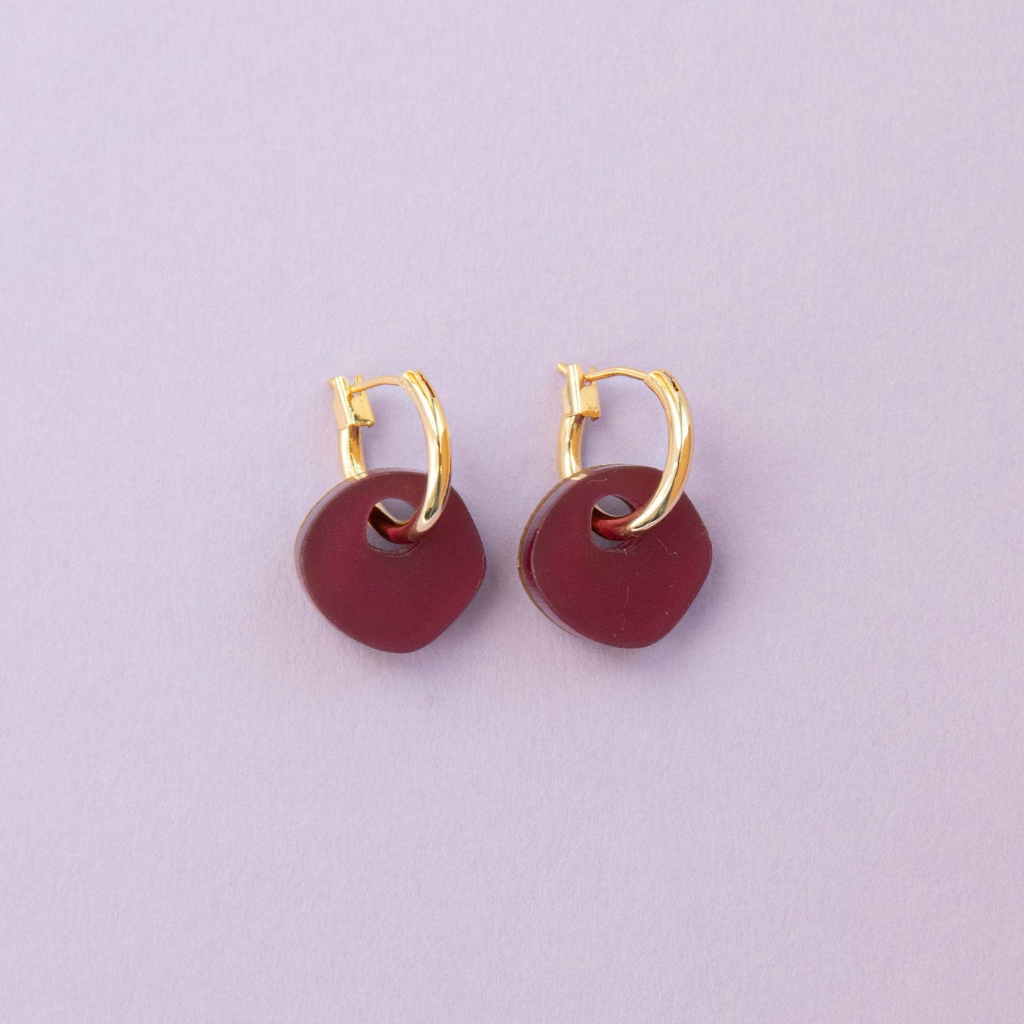 Pink Surround Hoop Earrings