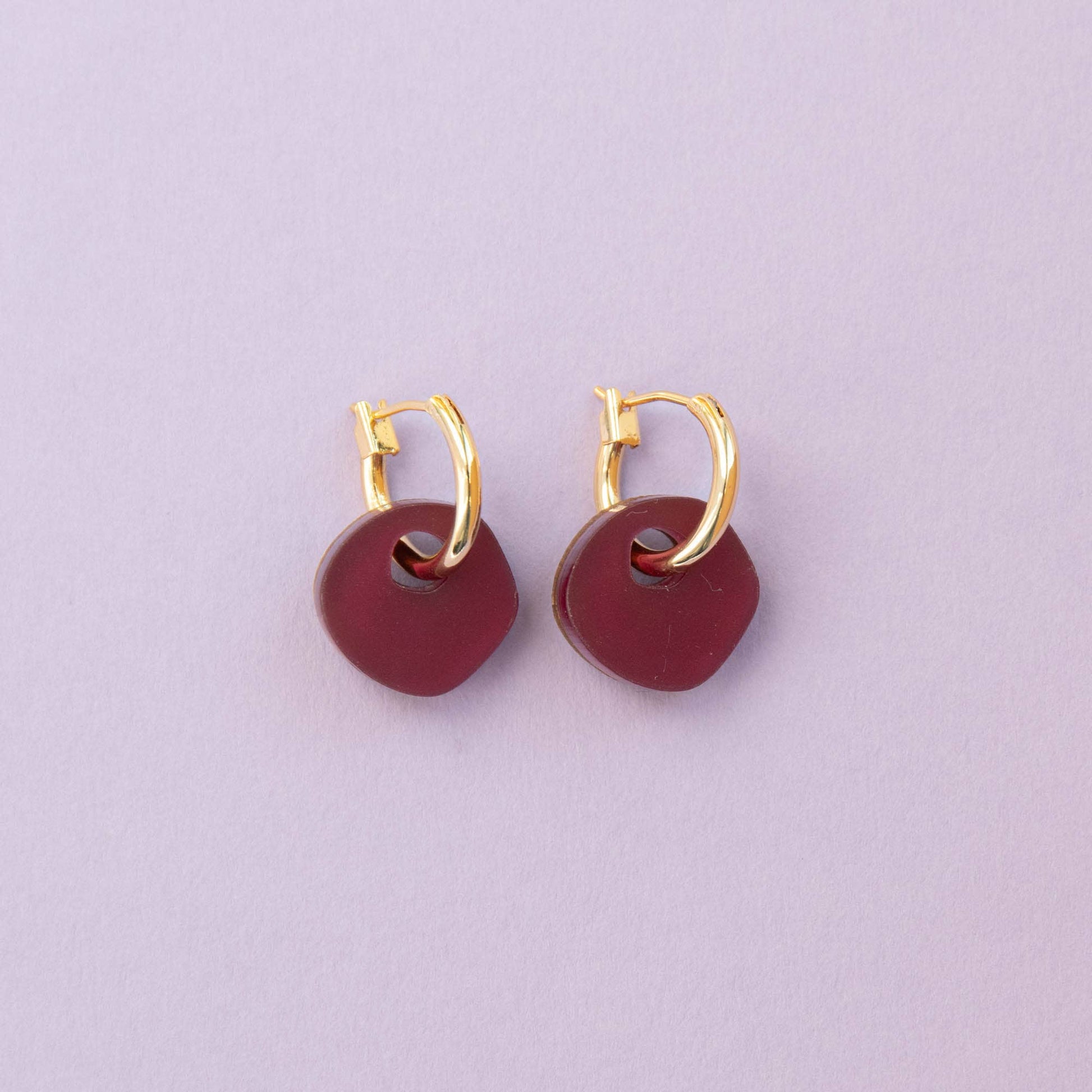 Pink Surround Hoop Earrings