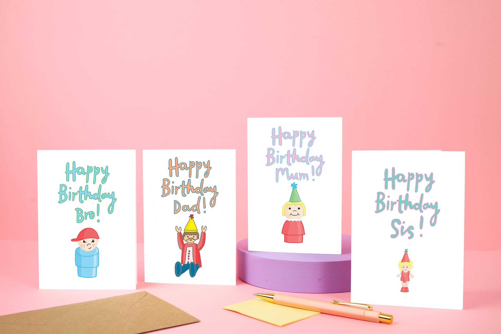 Sustainably sourced Mum birthday card from the Spacehoppers collection