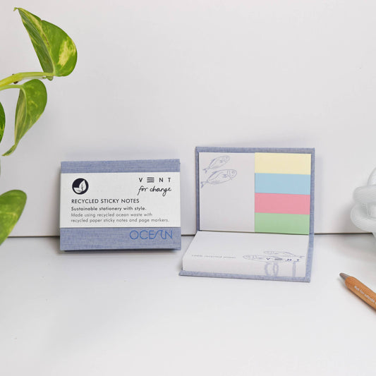 Ocean Blue Sticky Notes Pad