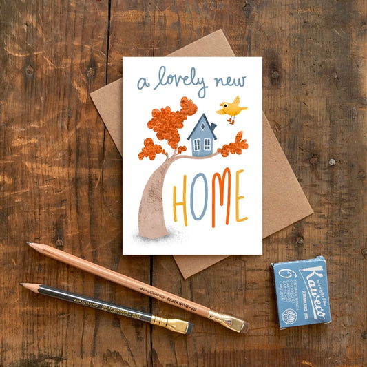 A Lovely New Home Greeting Card