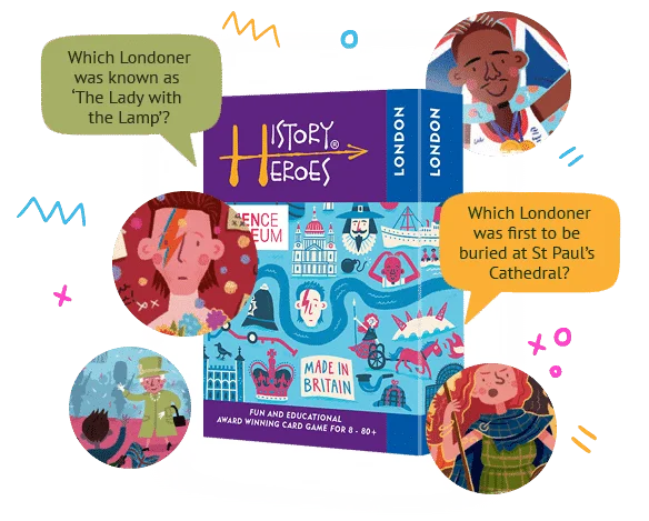 History Heroes: LONDON card game