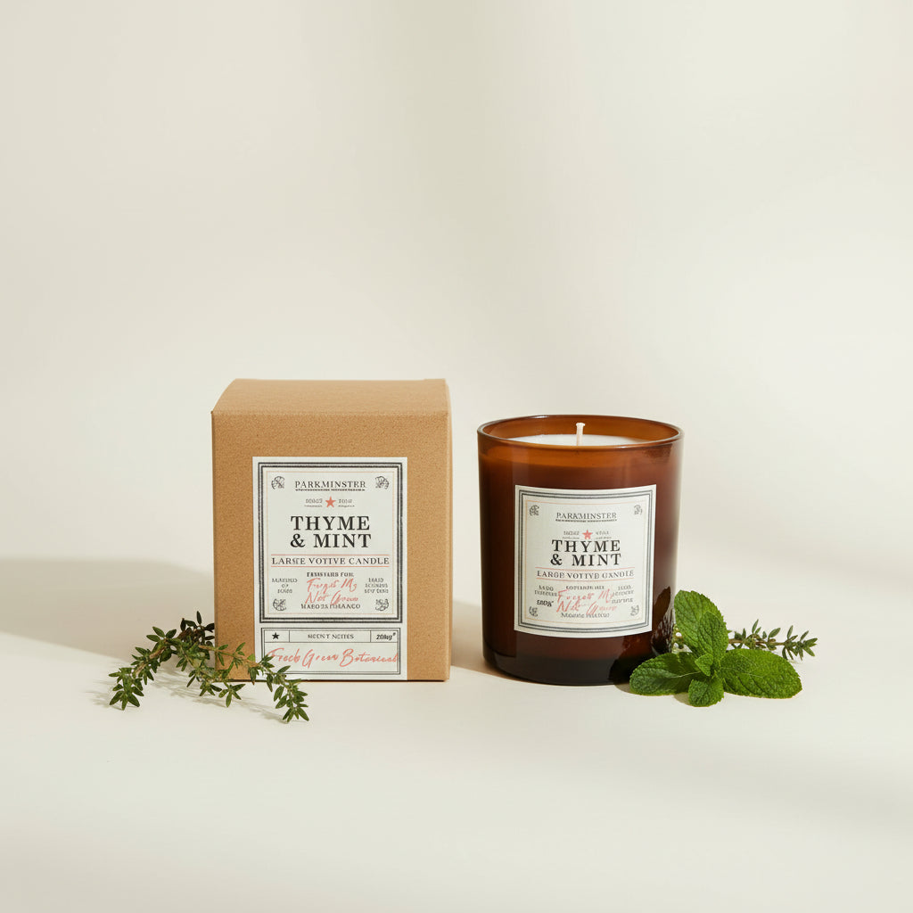 Parkminster Thyme and Mint Soy Wax Votive Candle 220g