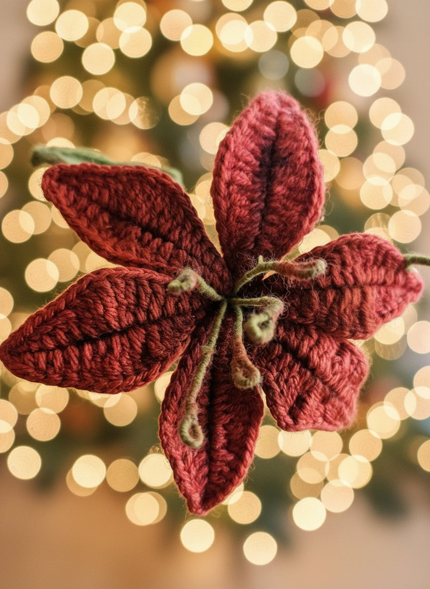 Eco-friendly handmade crochet flower as a thoughtful gift