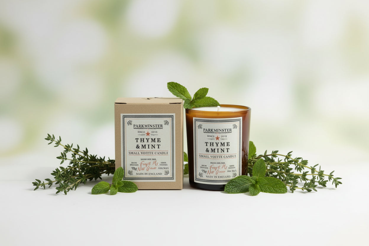 Parkminster Thyme & Mint Soy Votive Candle - Vegan 75g