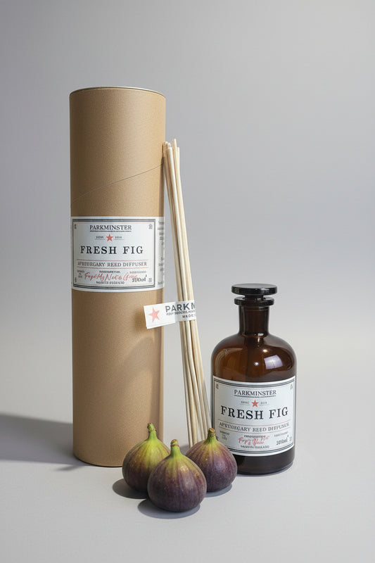 Parkminster Apothecary Fresh Fig Diffuser with kraft cylinder packaging.
