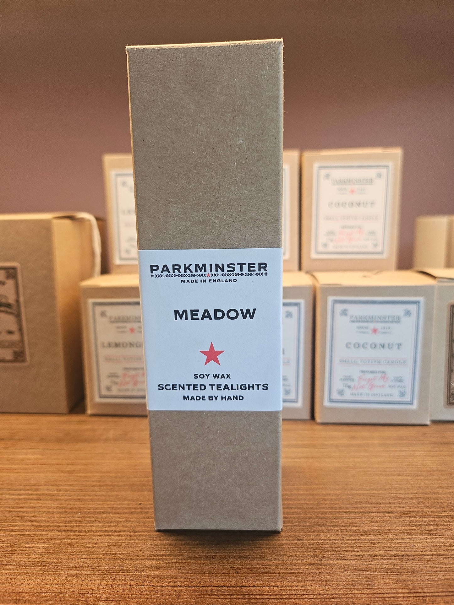 Meadow Scented Soy Wax Tealights by Parkminster – Floral Citrus Amber & Rose, Handmade in Cornwall
