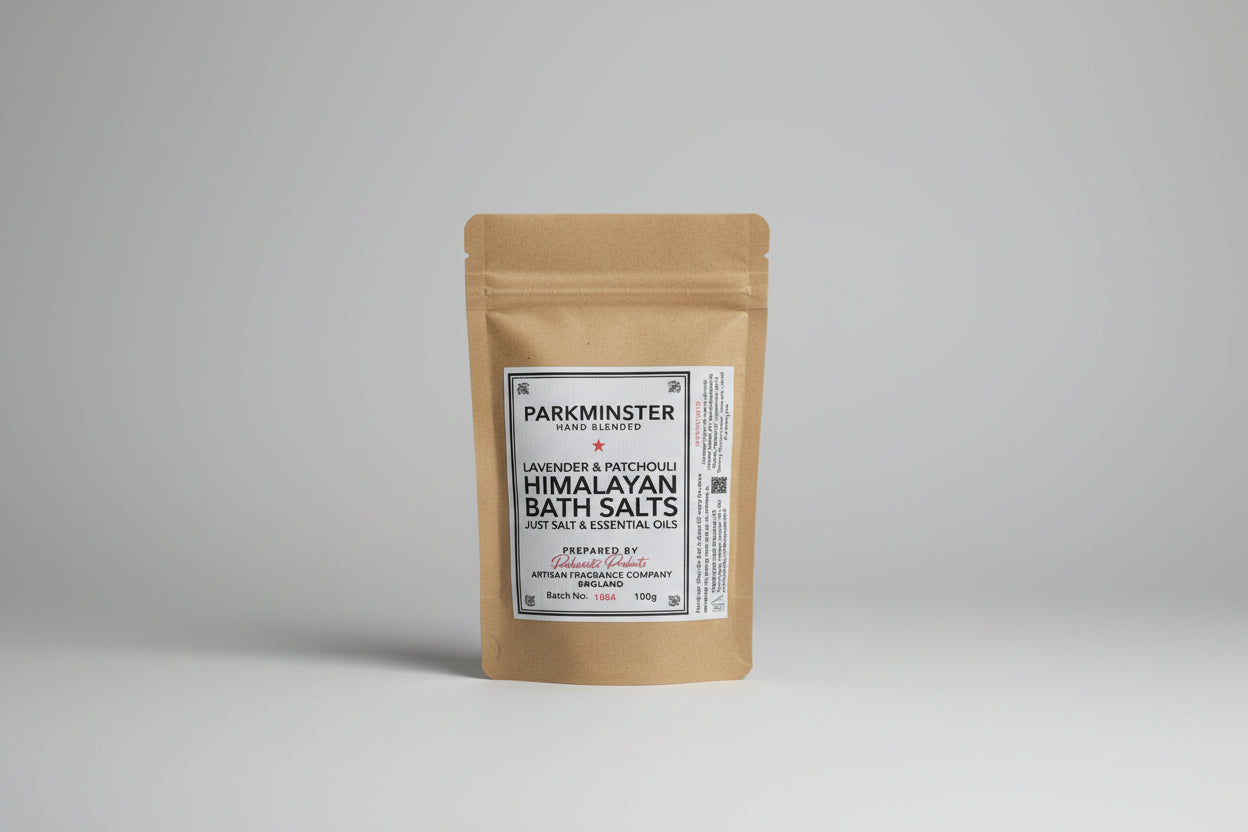  Lavender & Rosemary Himalayan Bath Salts and botanical essential oils.