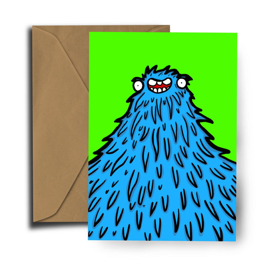 Toby the Monster Greeting Card
