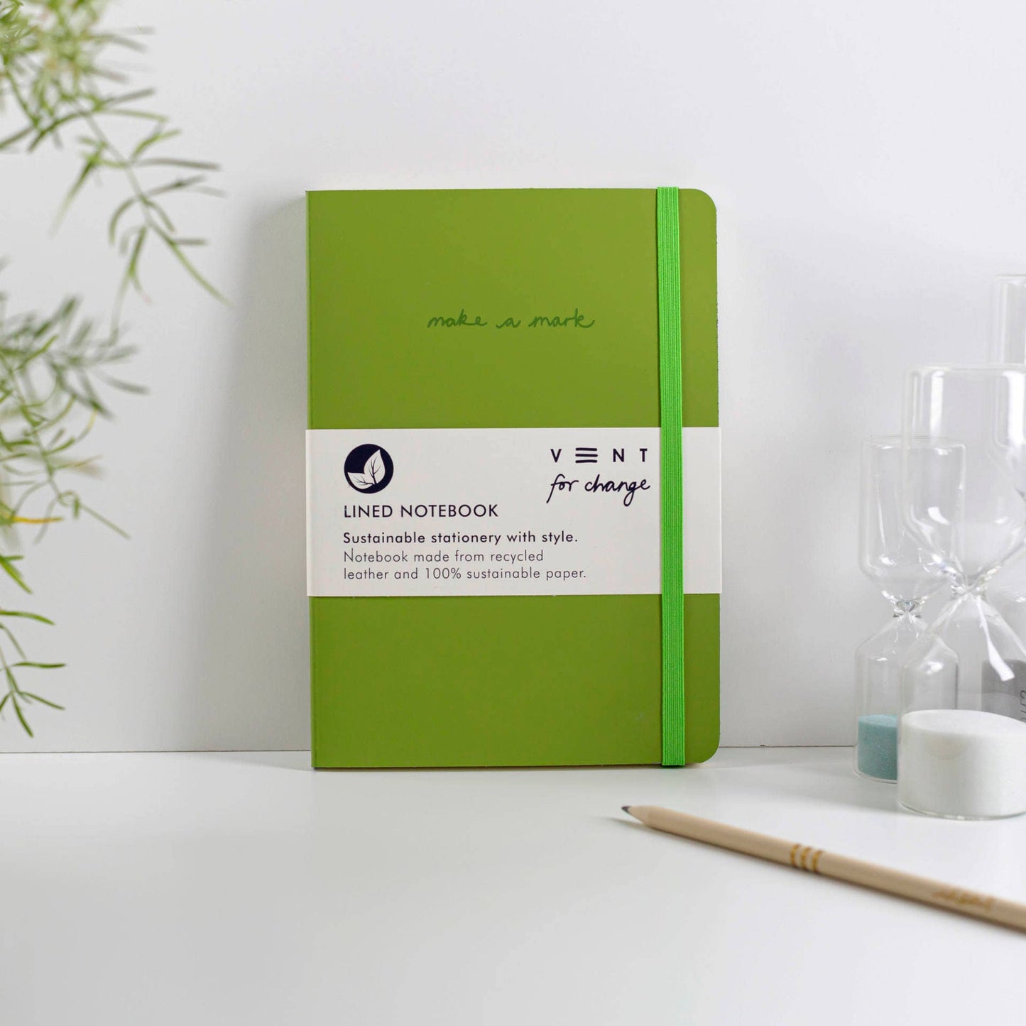 Recycled Leather A5 Make a Mark notebook