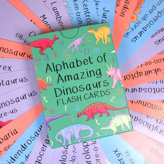 Alphabet of Amazing Dinosaurs Flash Cards