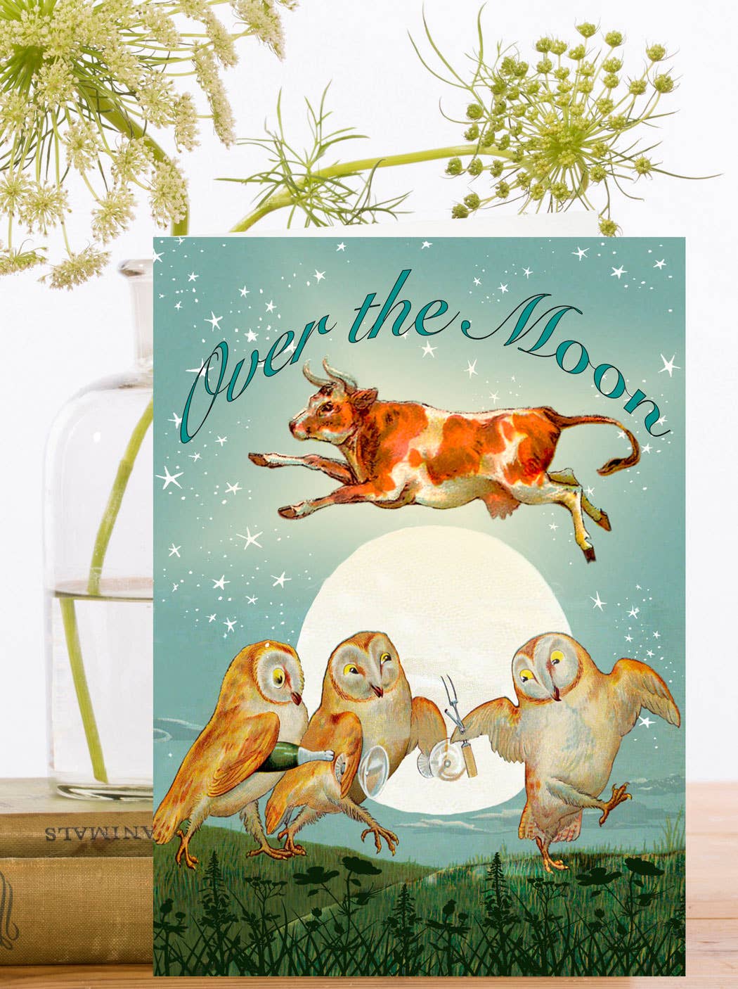 The Cow Jumped Over the Moon Greeting Card