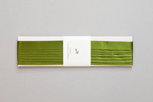 Recycled Ribbon Reel in Olive Green