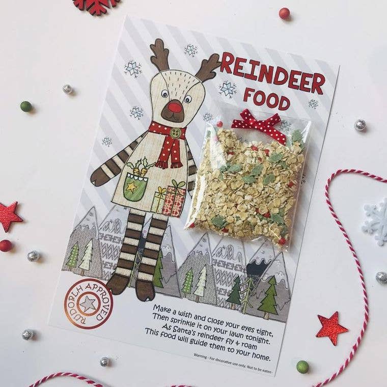 Biodegradable Reindeer Food packet for Christmas Eve