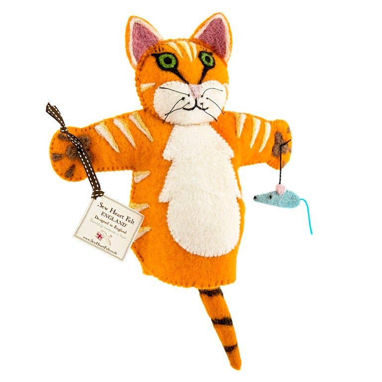 Ginger Cat Puppet Me Not And Green