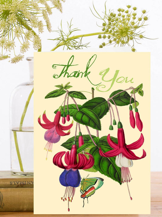 Fuchsia Thank You Card