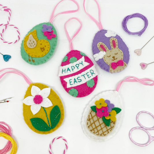 DIY Felt Egg Decoration Set