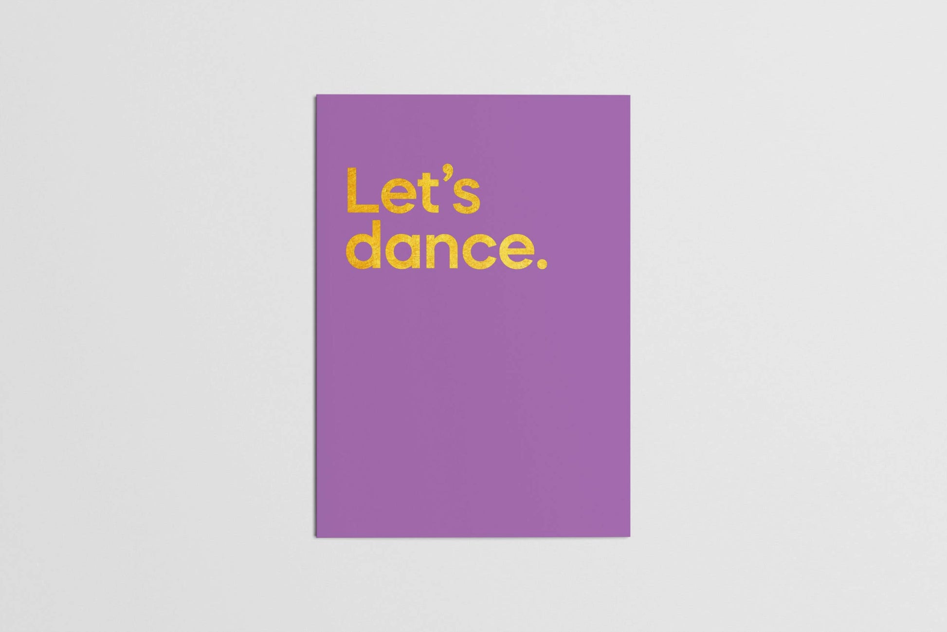 Let's Dance Card