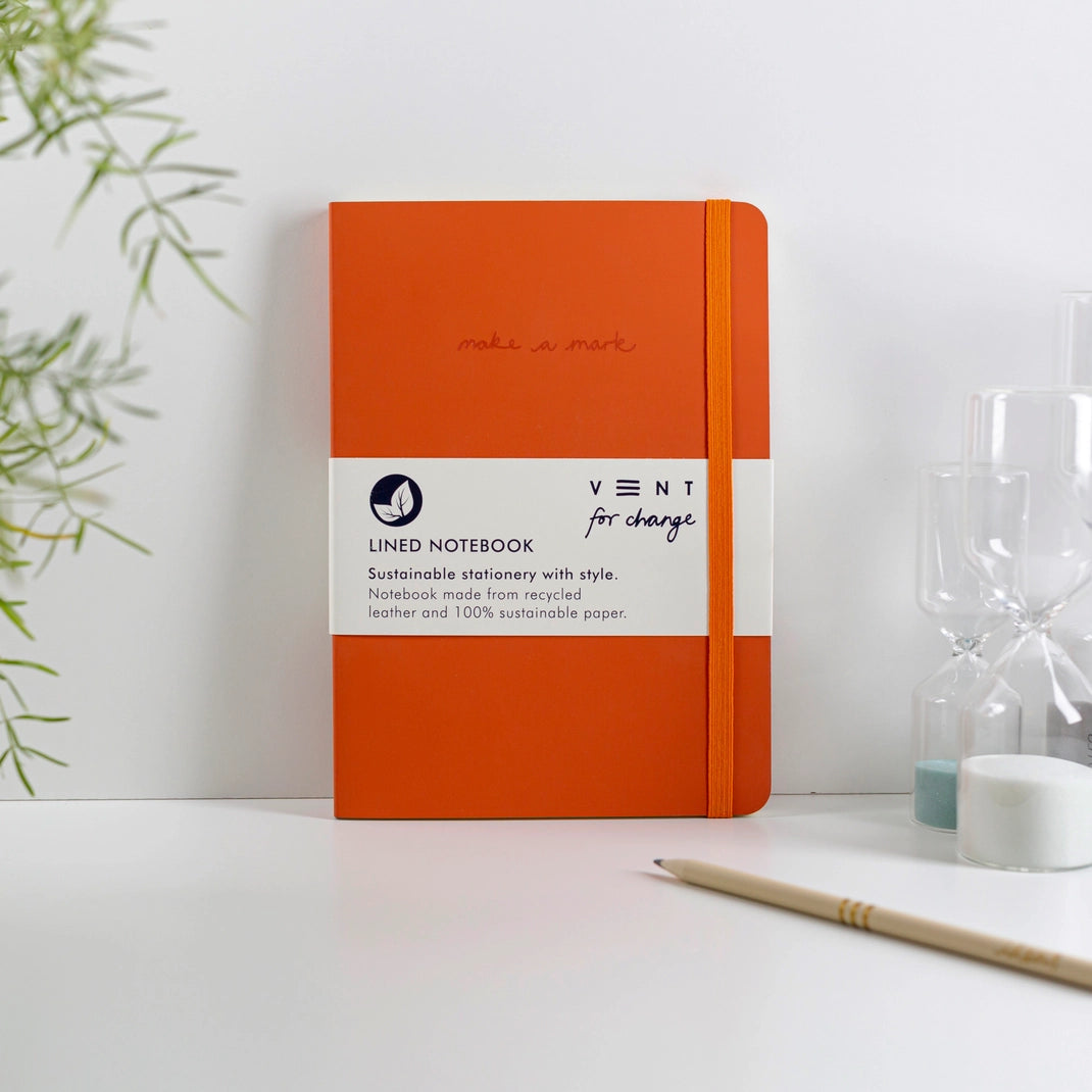 Recycled Leather A5 Make a Mark notebook