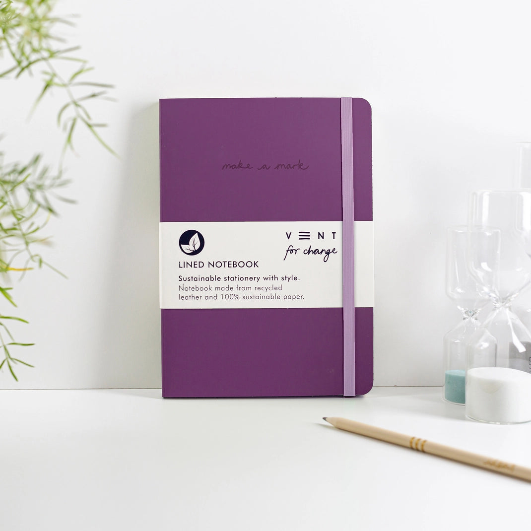 Recycled Leather A5 Make a Mark notebook