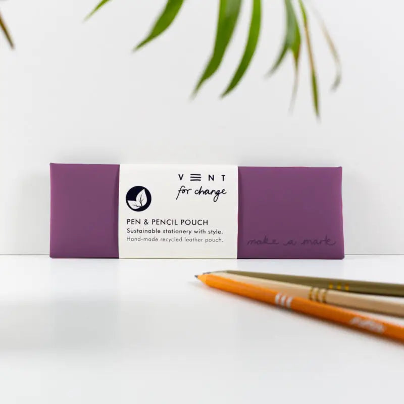 Recycled Leather Pen / Pencil Pouches