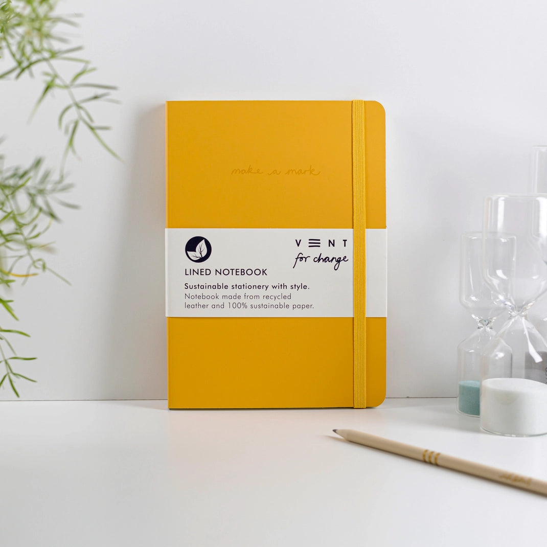 Recycled Leather A5 Make a Mark notebook