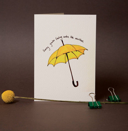 Under the Weather Get Well Card