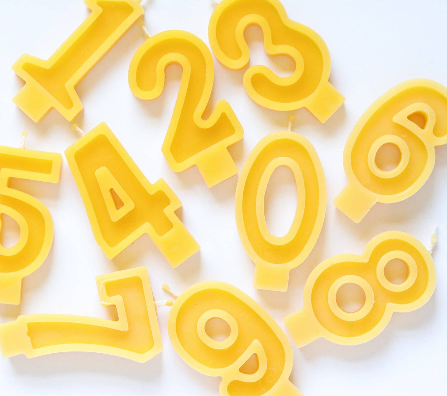 Beeswax Birthday Number Cake Candle