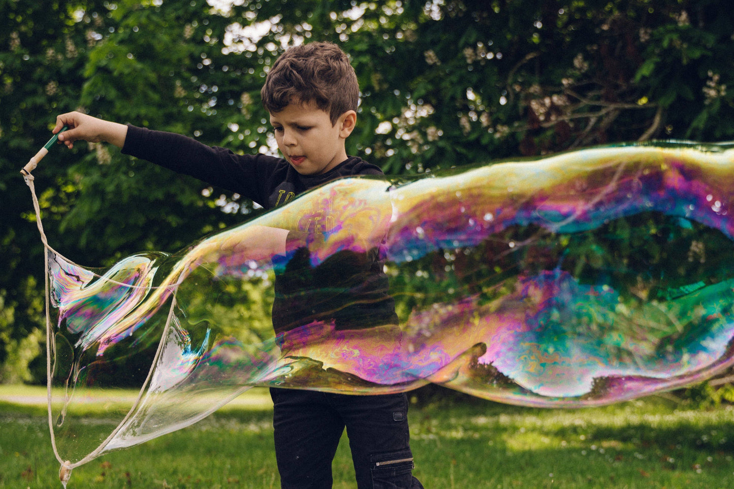 Dr Zigs My First Giant Bubble Kit contents with wands and mix