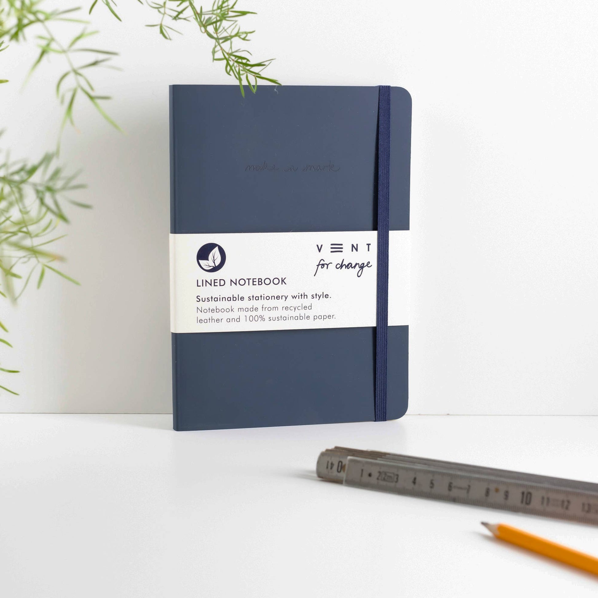 Recycled Leather A5 Make a Mark notebook